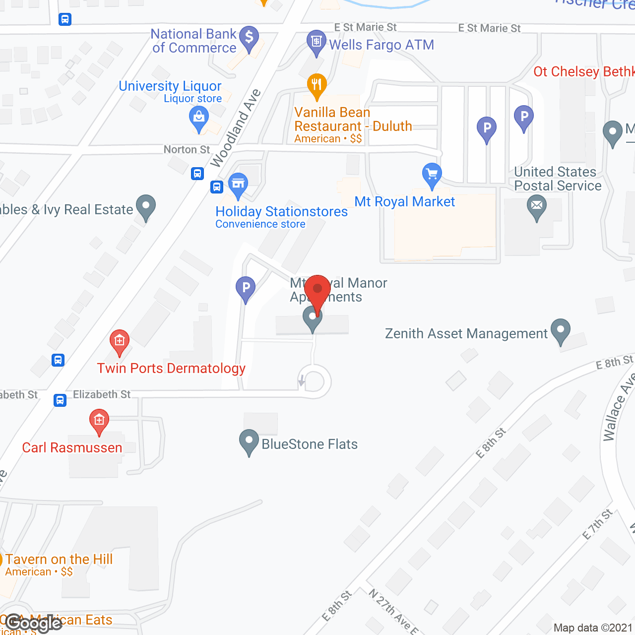 Map of the neighborhood around Royal Assisted Living