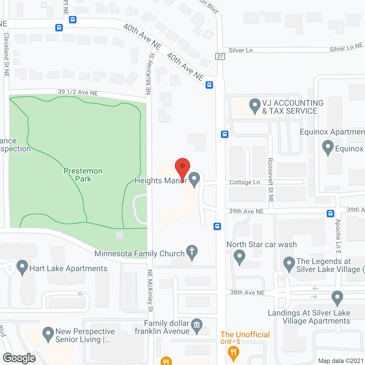 Map of the neighborhood around Personal Care Senior Living Columbia Heights