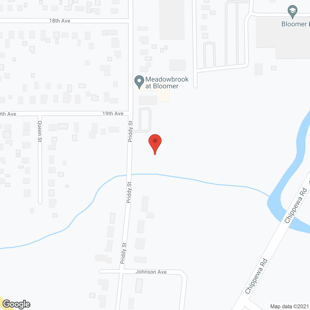 Map of the neighborhood around Atrium Senior Living of Bloomer RCAC