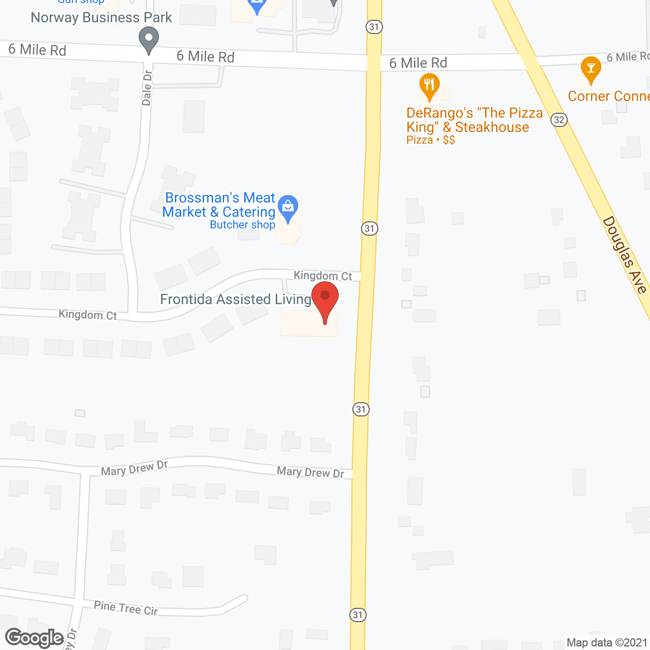 Map of the neighborhood around Willowgreen Assisted Living