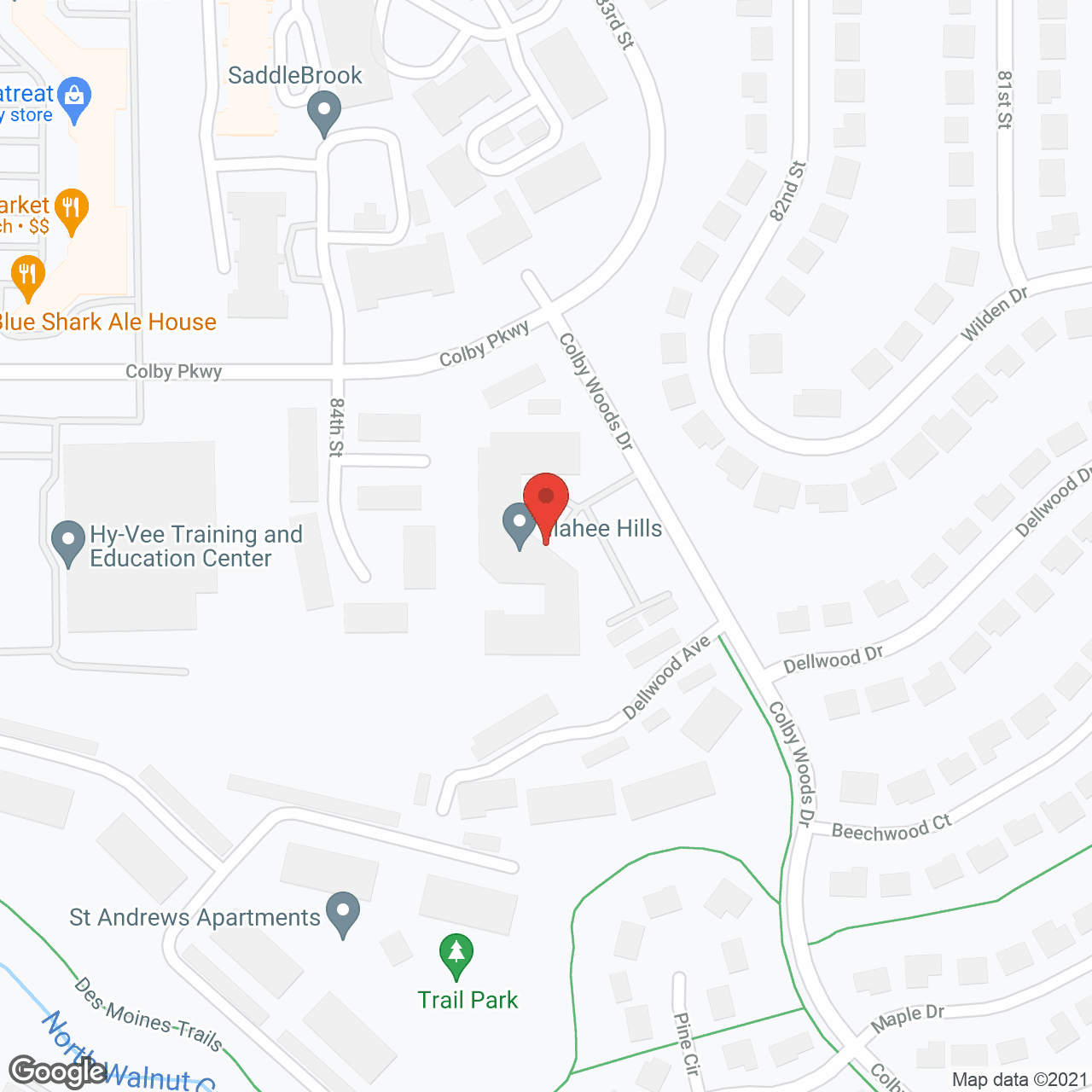 Map of the neighborhood around Holiday Illahee Hills