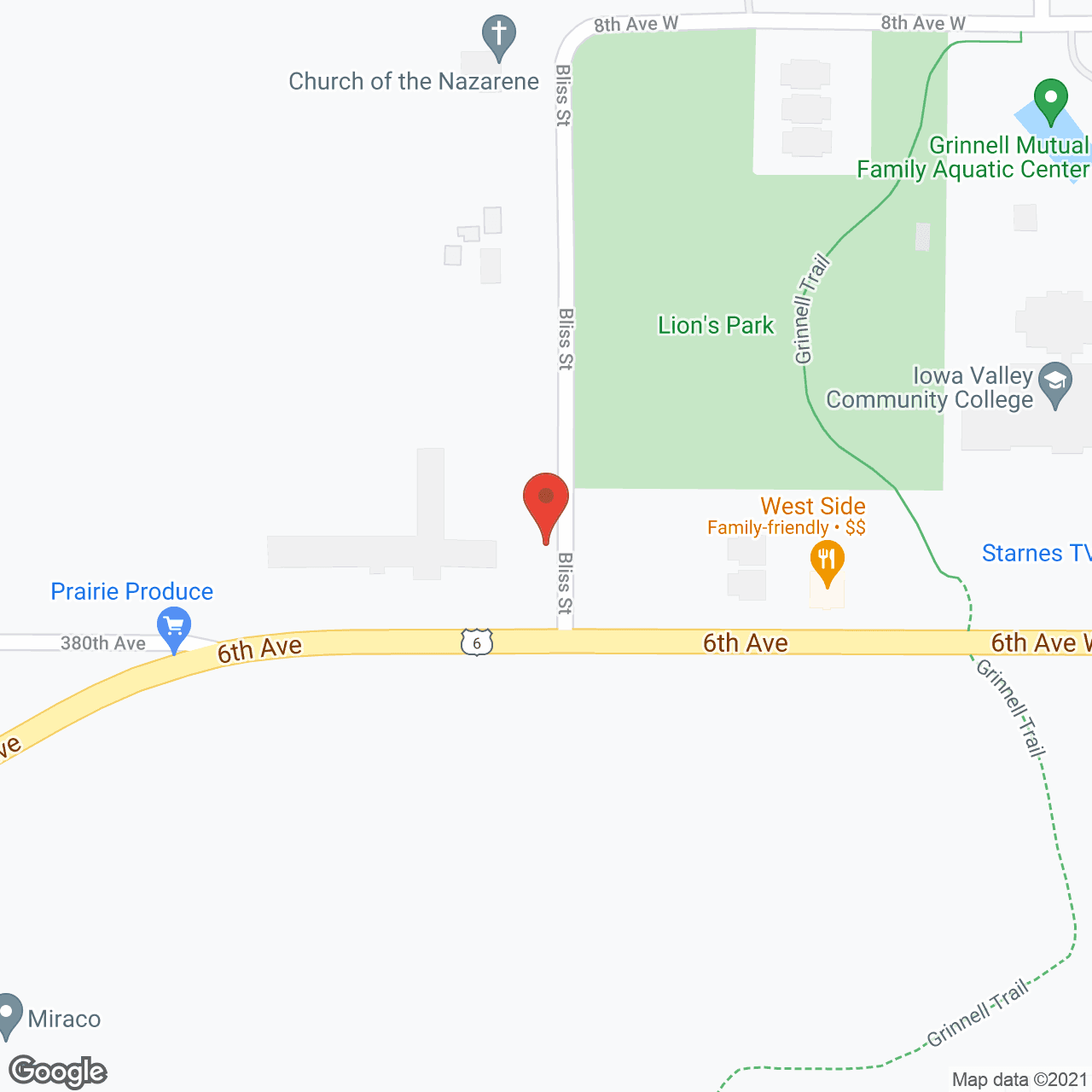 Map of the neighborhood around Friendship Manor Care Ctr