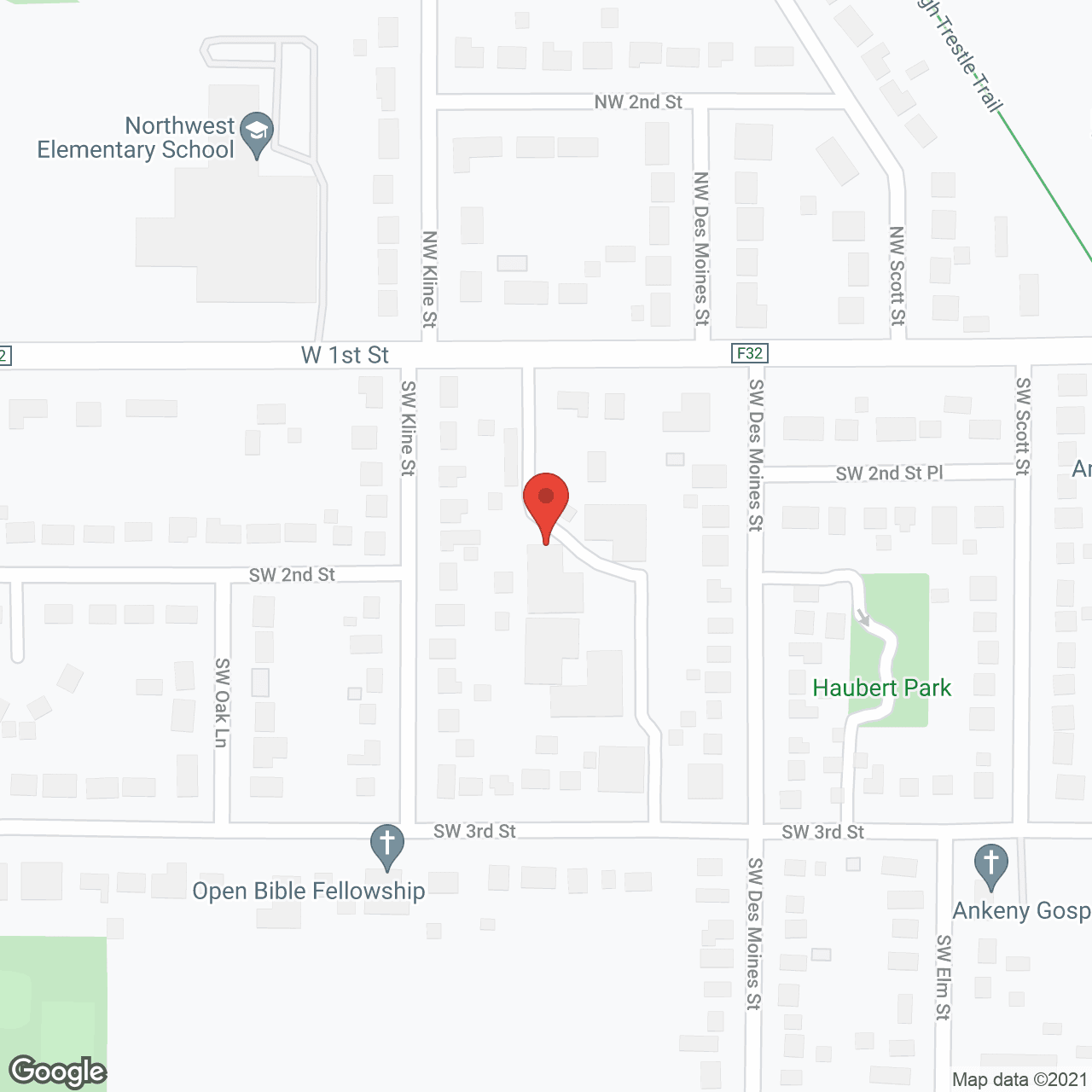 Map of the neighborhood around Oakwood Terrace