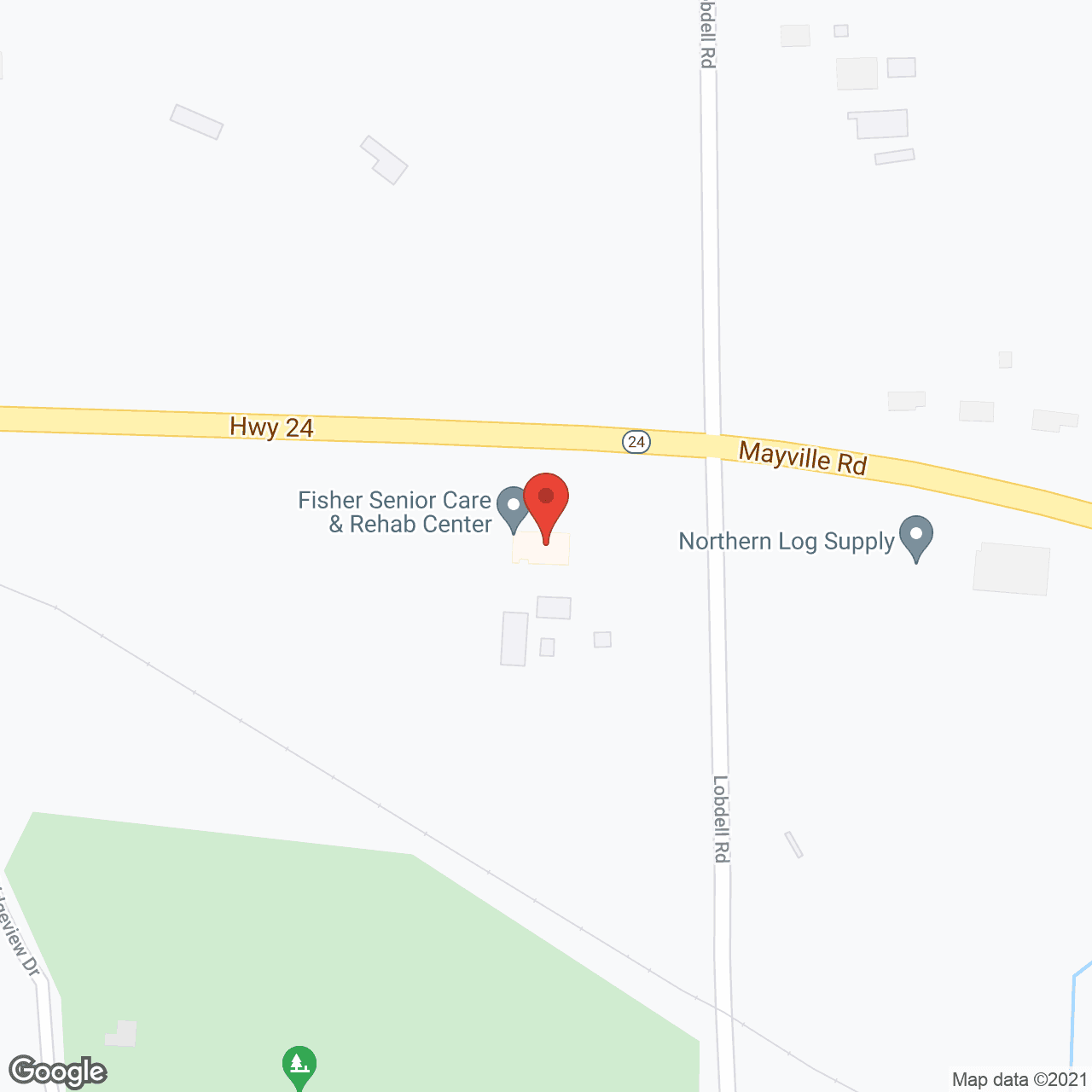 Map of the neighborhood around Fisher Convalescent Home