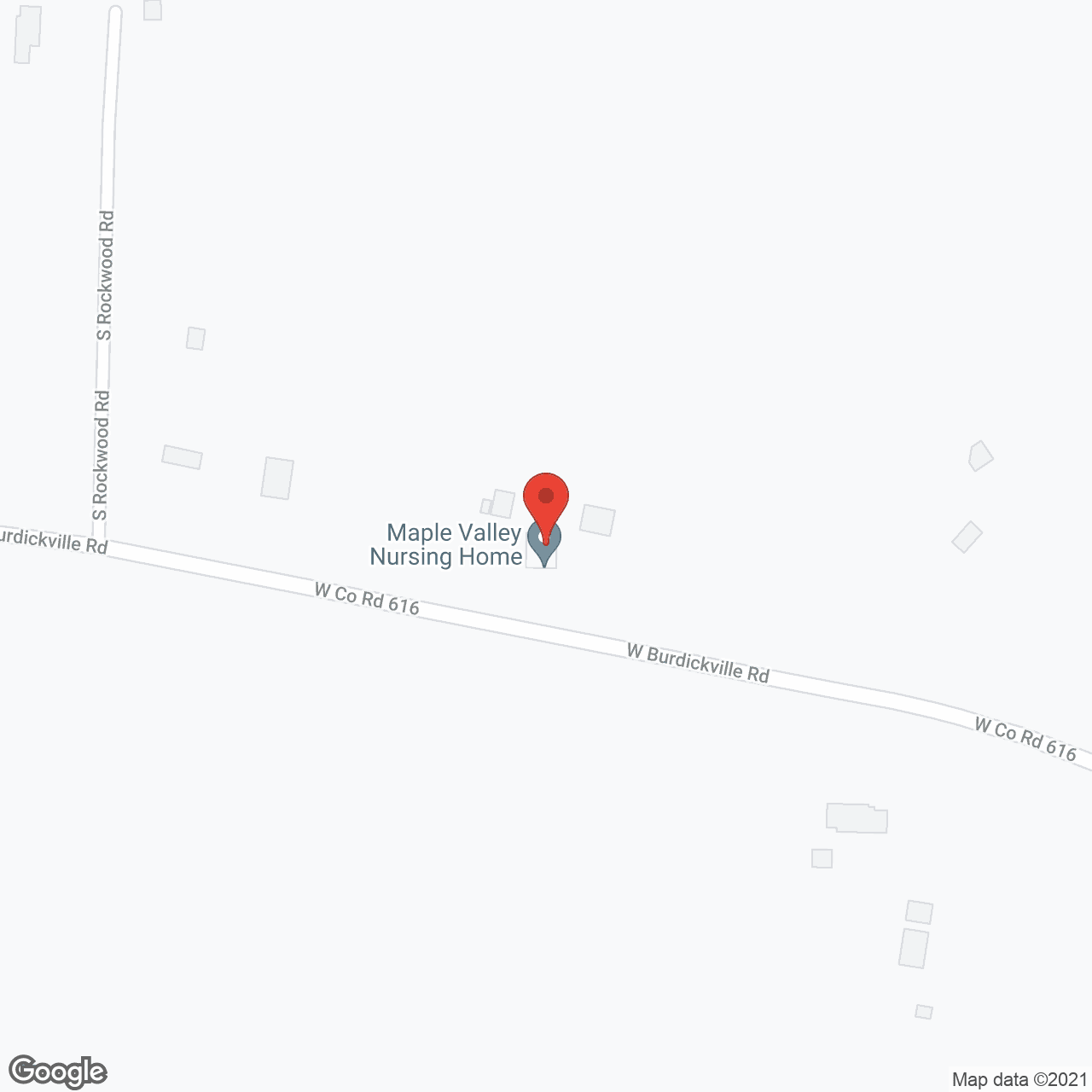 Map of the neighborhood around Maple Valley Nursing Home