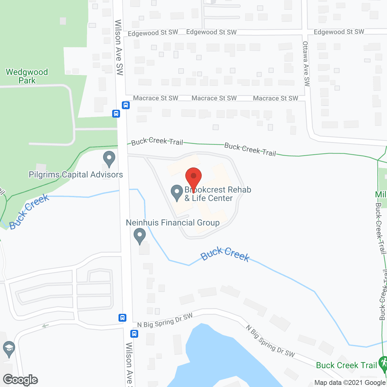 Map of the neighborhood around Mission Point of Grandville