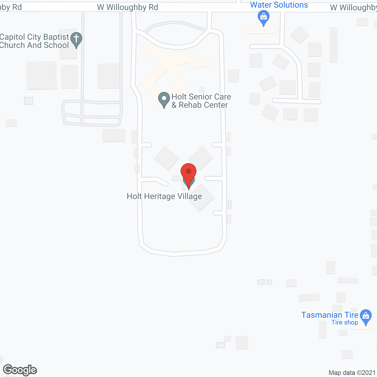 Map of the neighborhood around Holt Heritage Village