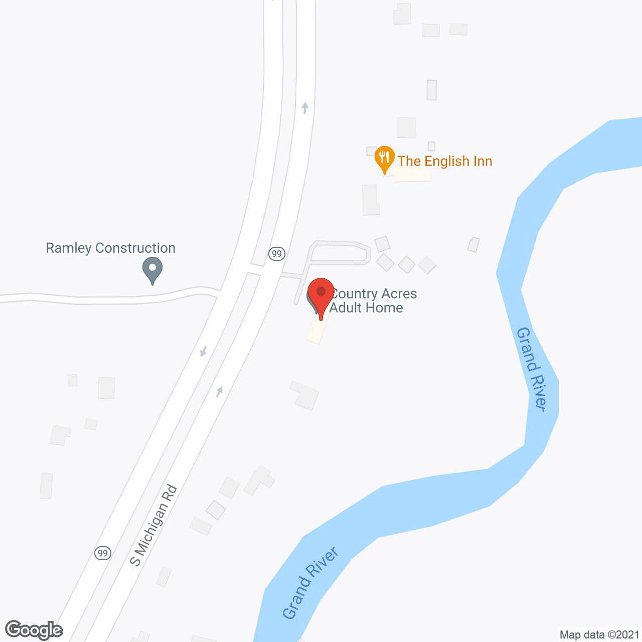 Map of the neighborhood around Country Acres Adult Care Home