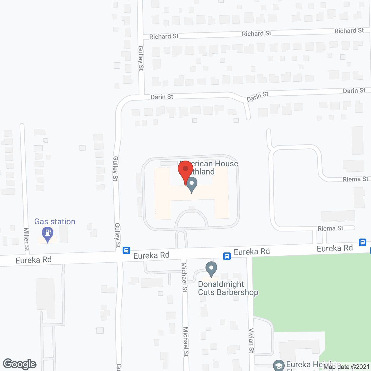 Map of the neighborhood around American House Southland Senior Living