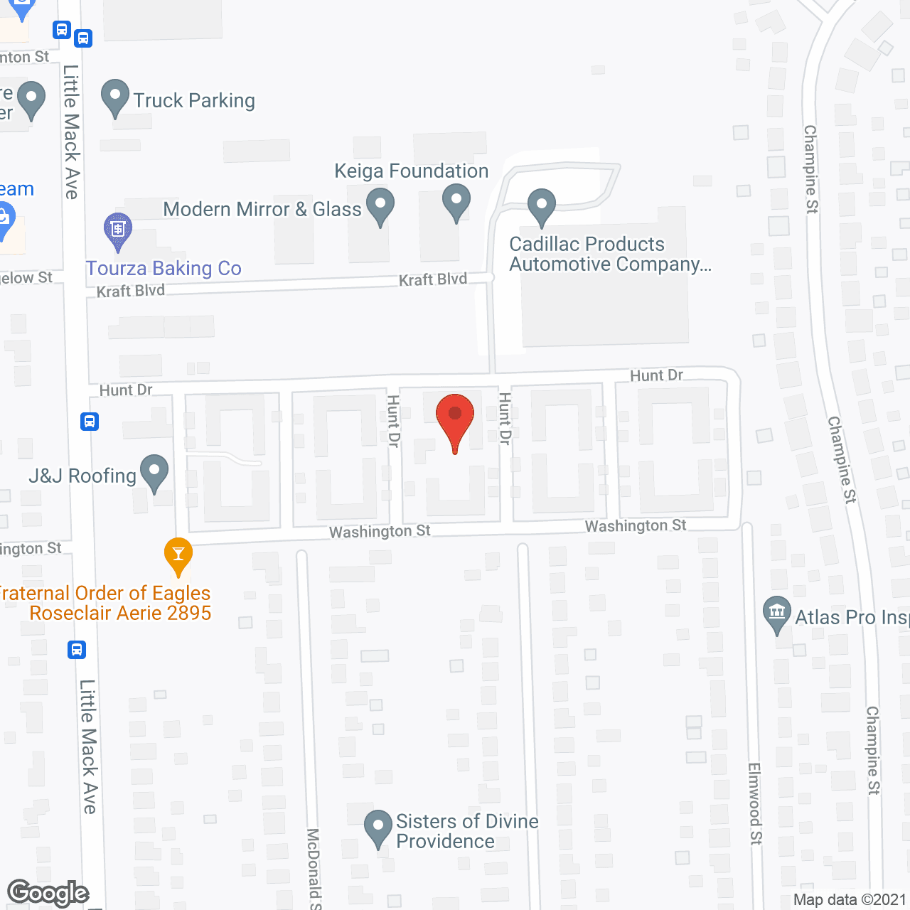 Map of the neighborhood around Yorkshire Plaza Maintenance