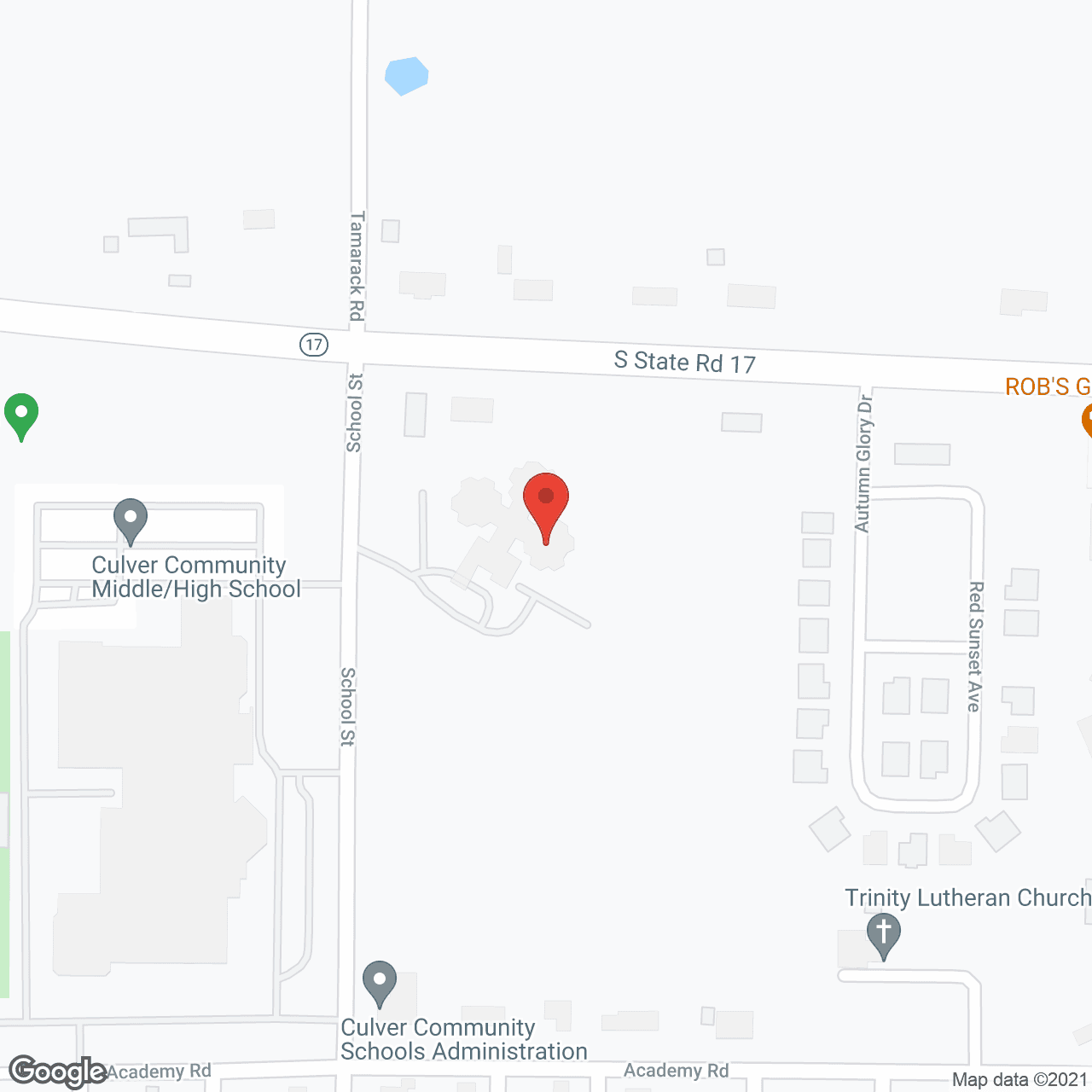 Map of the neighborhood around Miller's Merry Manor Inc