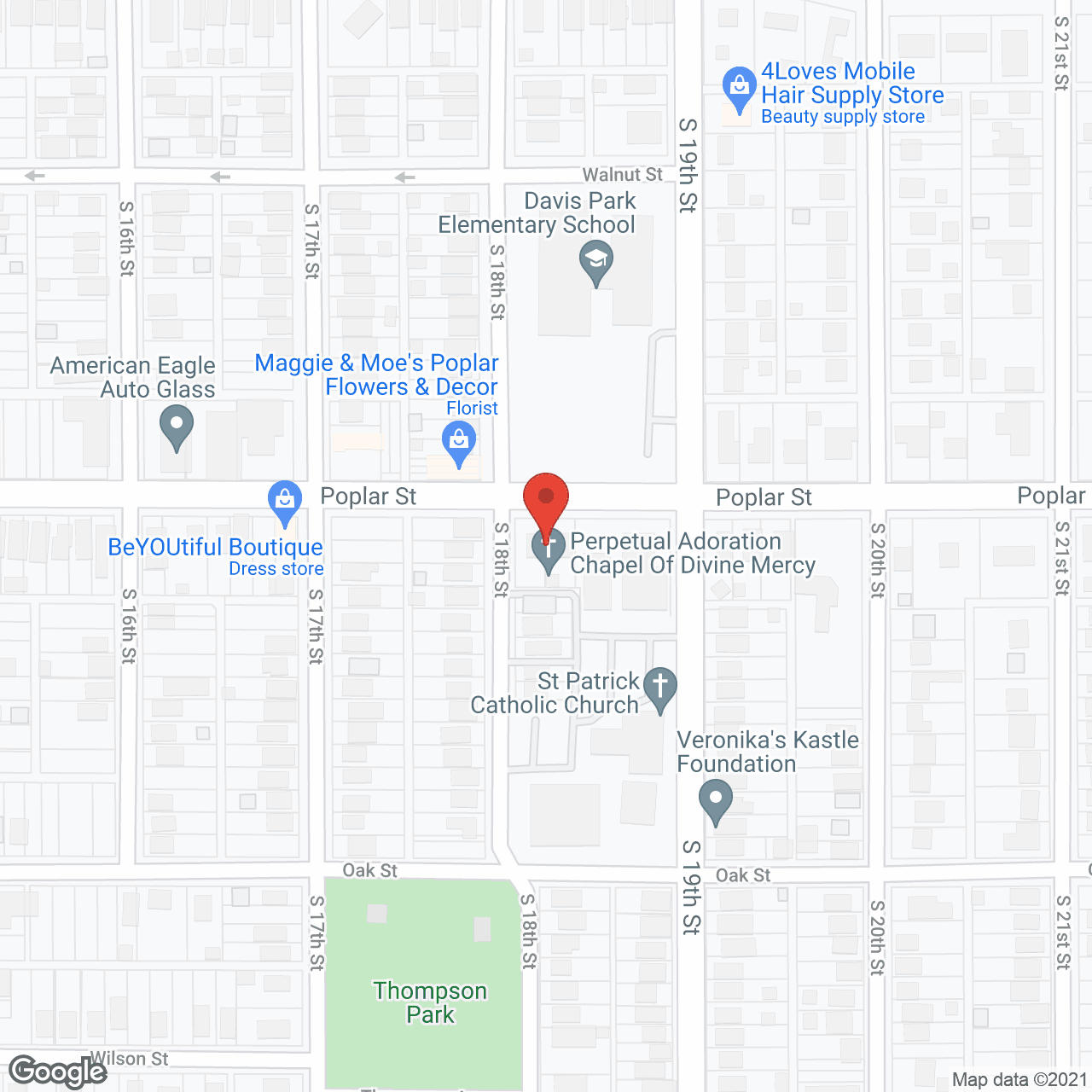 Map of the neighborhood around Simeon House I