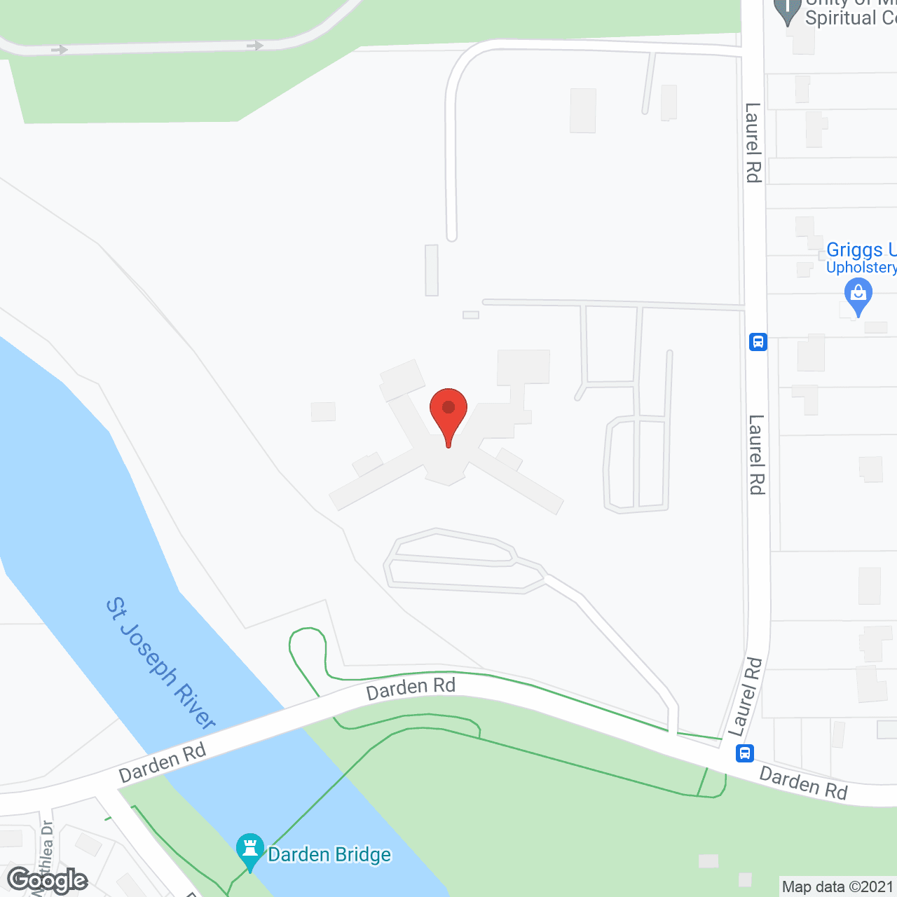 Map of the neighborhood around Healthwin Specialized Care