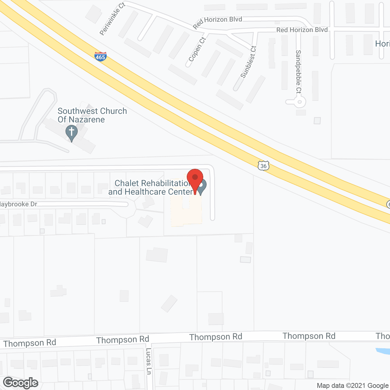 Map of the neighborhood around Decatur Township Center