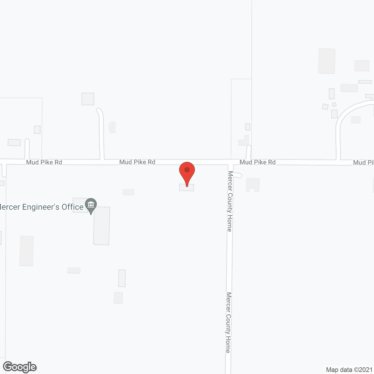 Map of the neighborhood around Mud Pike Group Home