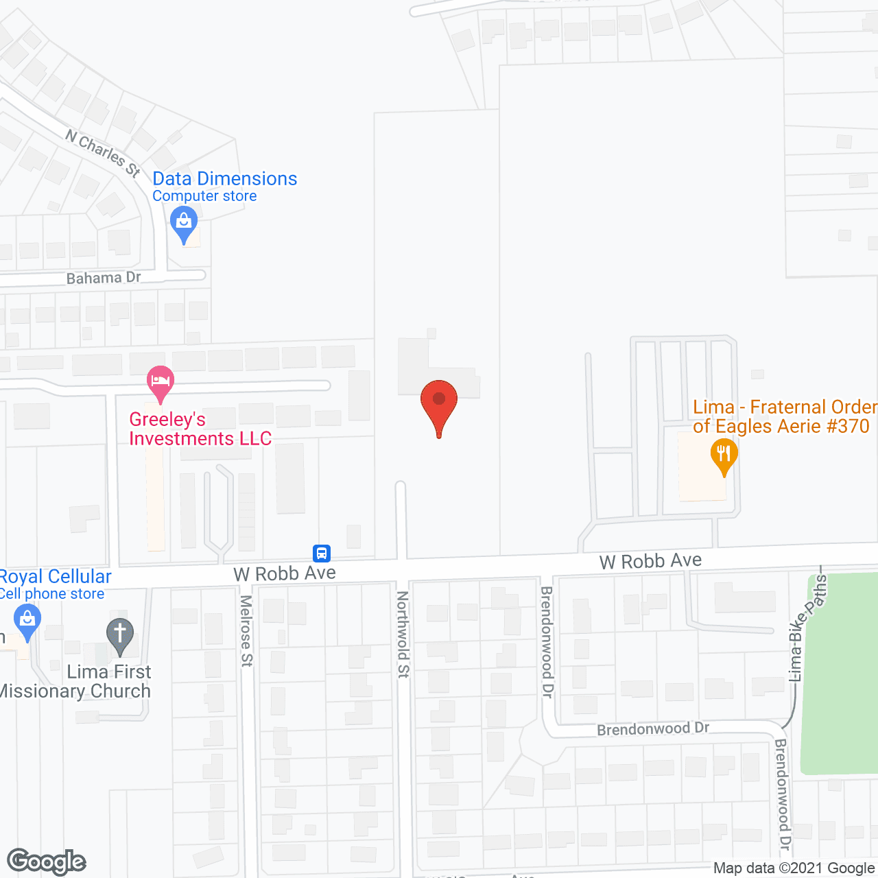 Map of the neighborhood around Furl Williams Apartments
