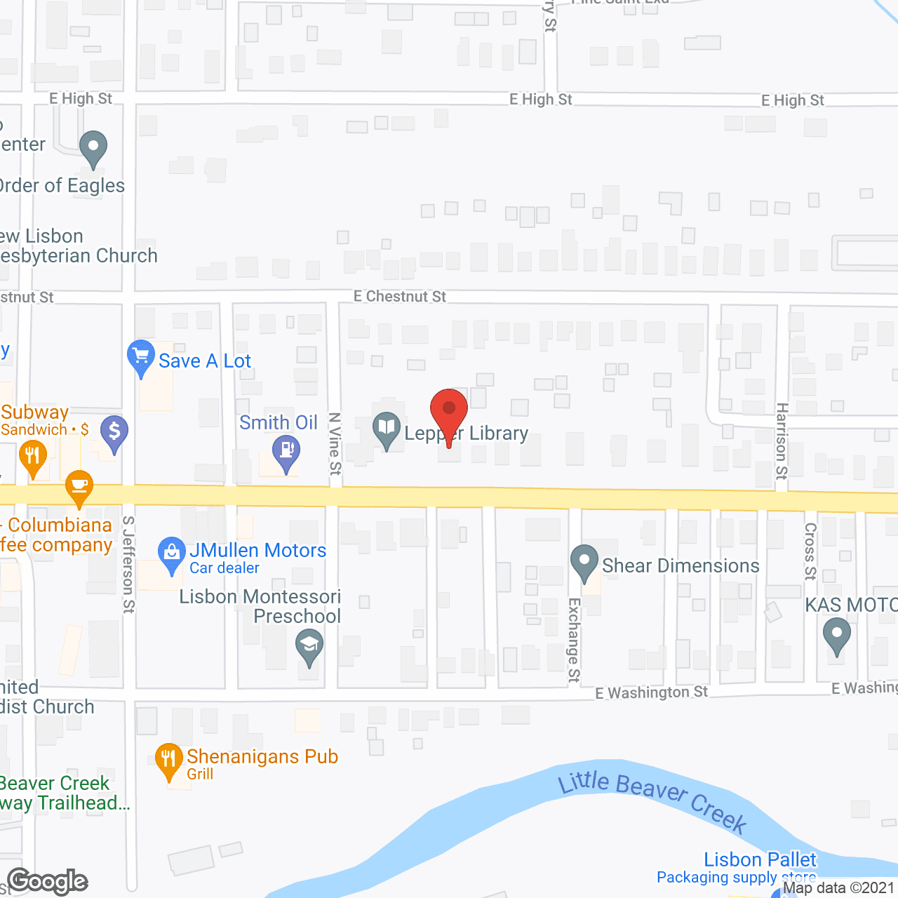 Map of the neighborhood around Personal Touch Retirement Home