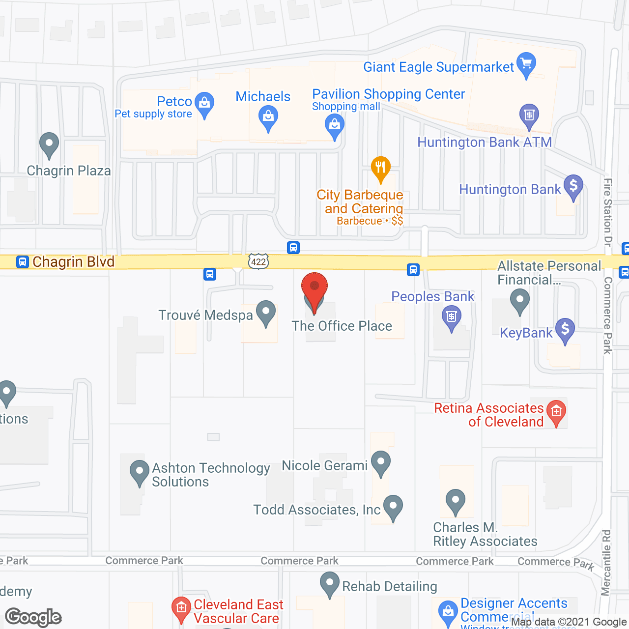 Map of the neighborhood around Assisted Living Residence