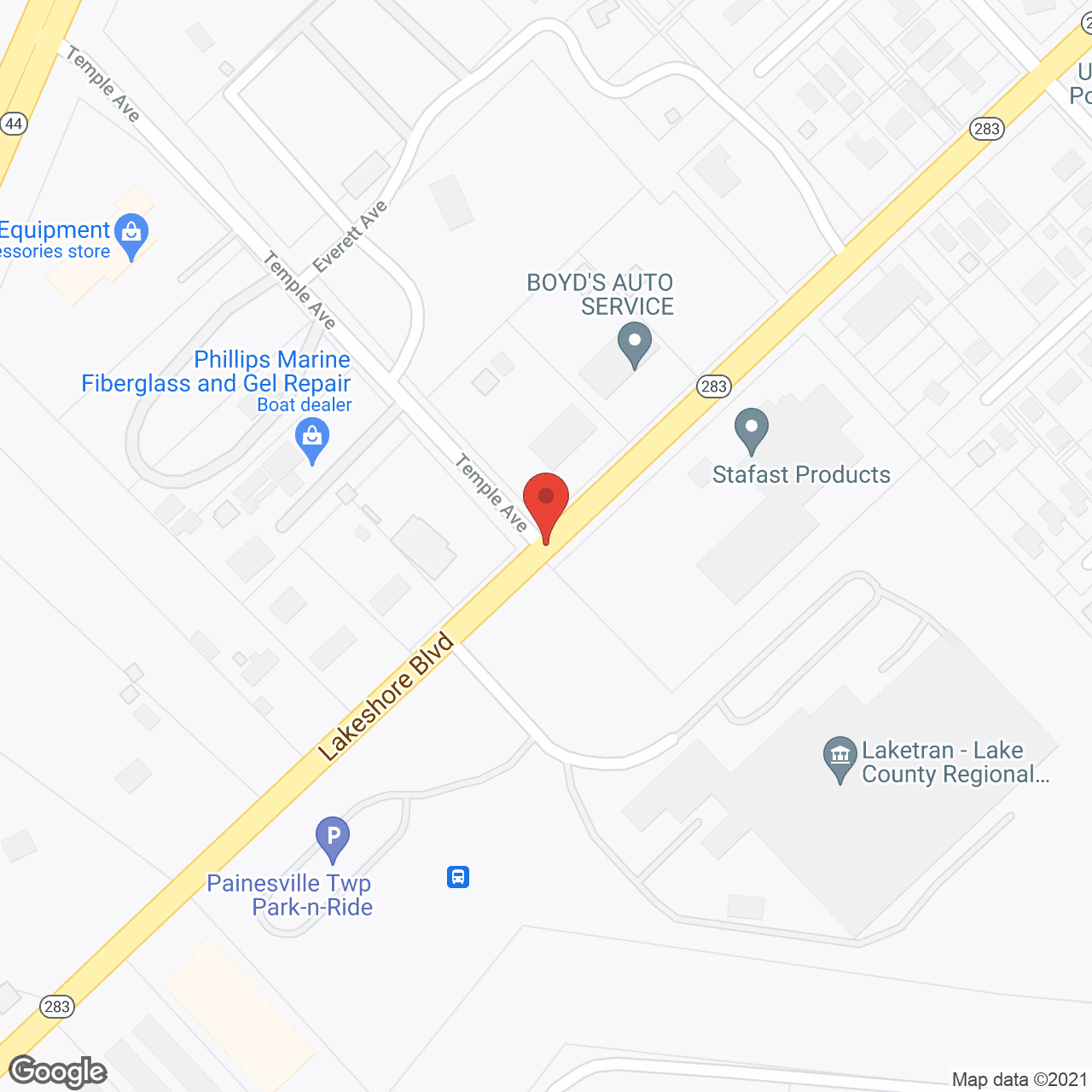 Map of the neighborhood around Salida Woods by New Perspective