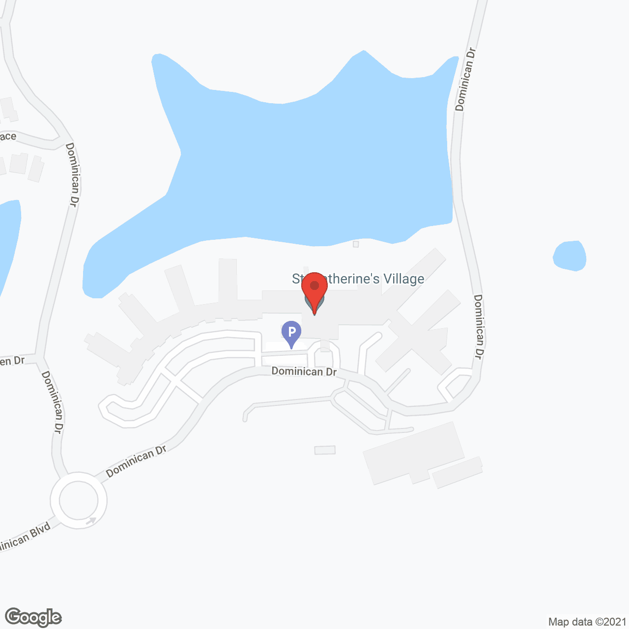 Map of the neighborhood around St. Catherine's Village