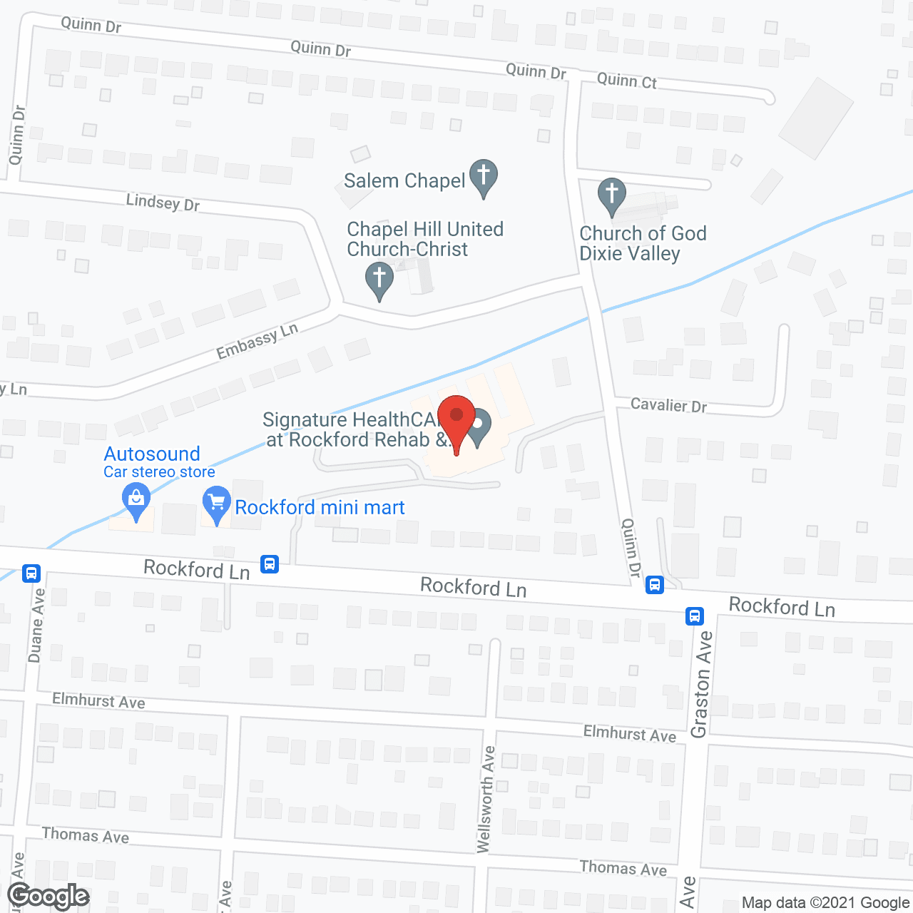 Map of the neighborhood around Rockford Manor Intermediate Cr