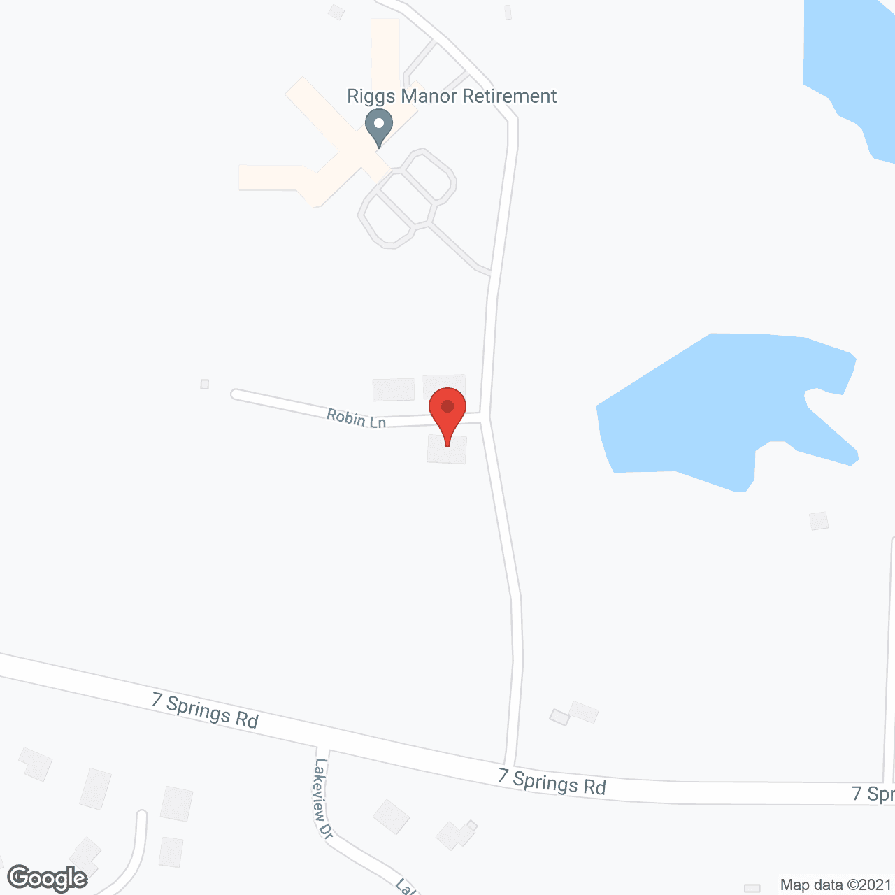 Map of the neighborhood around Riggs Manor