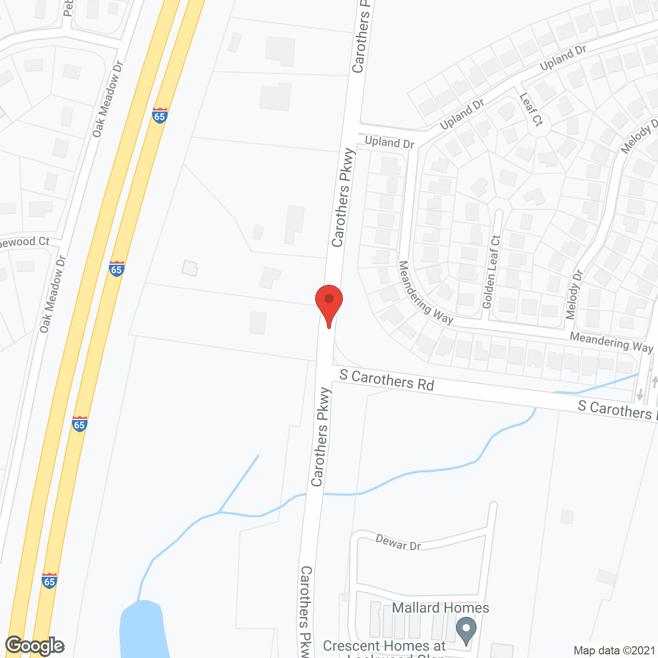 Map of the neighborhood around Southern Care Inc