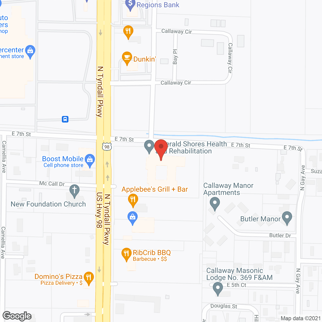 Map of the neighborhood around Beverly Healthcare