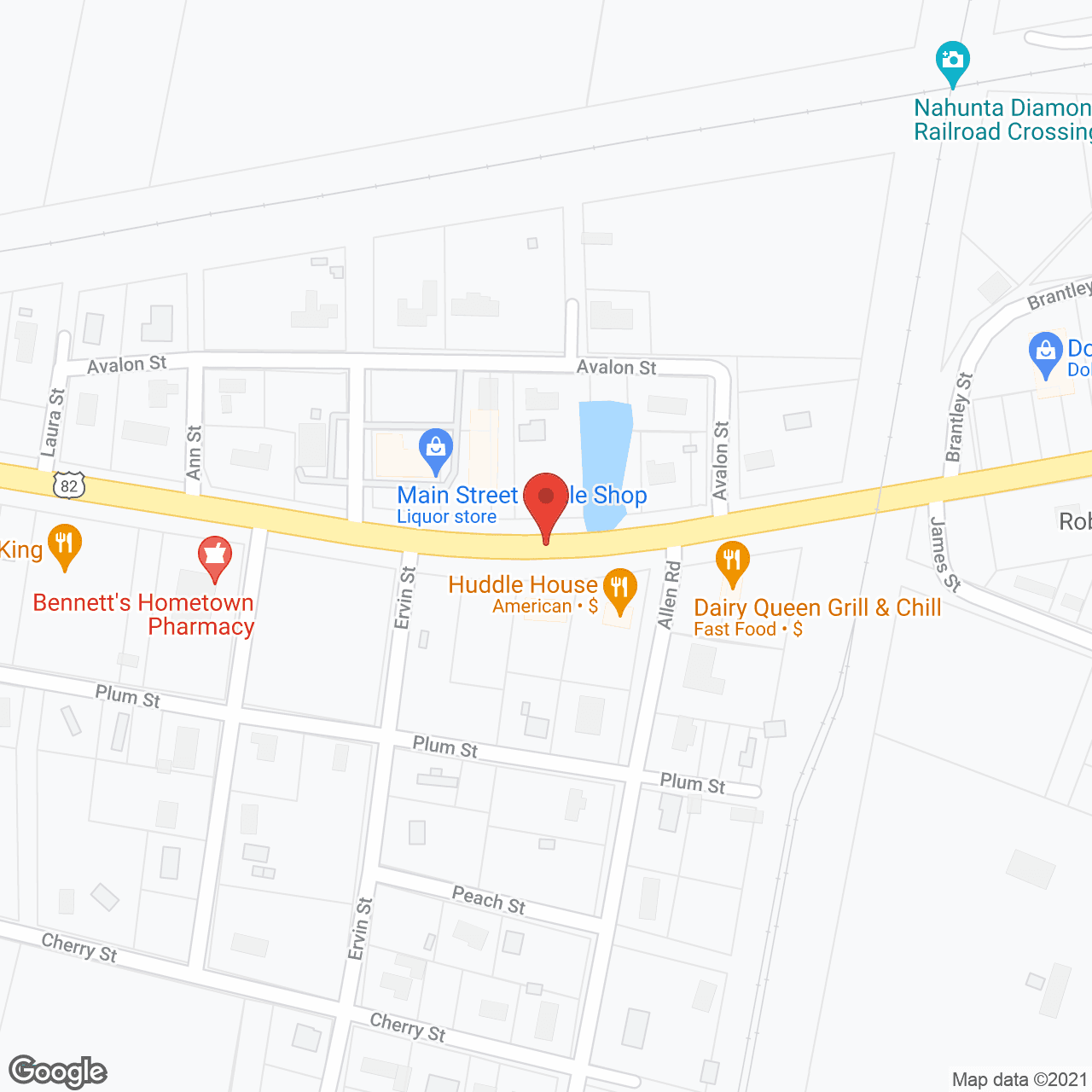 Map of the neighborhood around Bay View Nursing Home