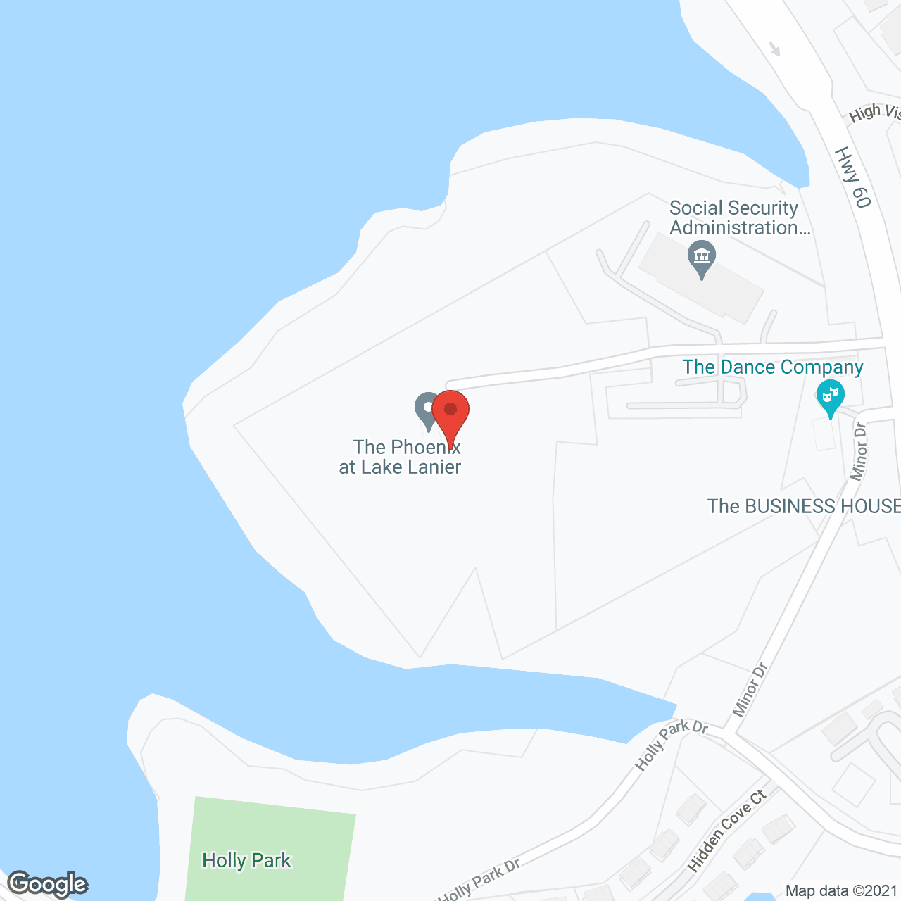 Map of the neighborhood around The Phoenix at Lake Lanier