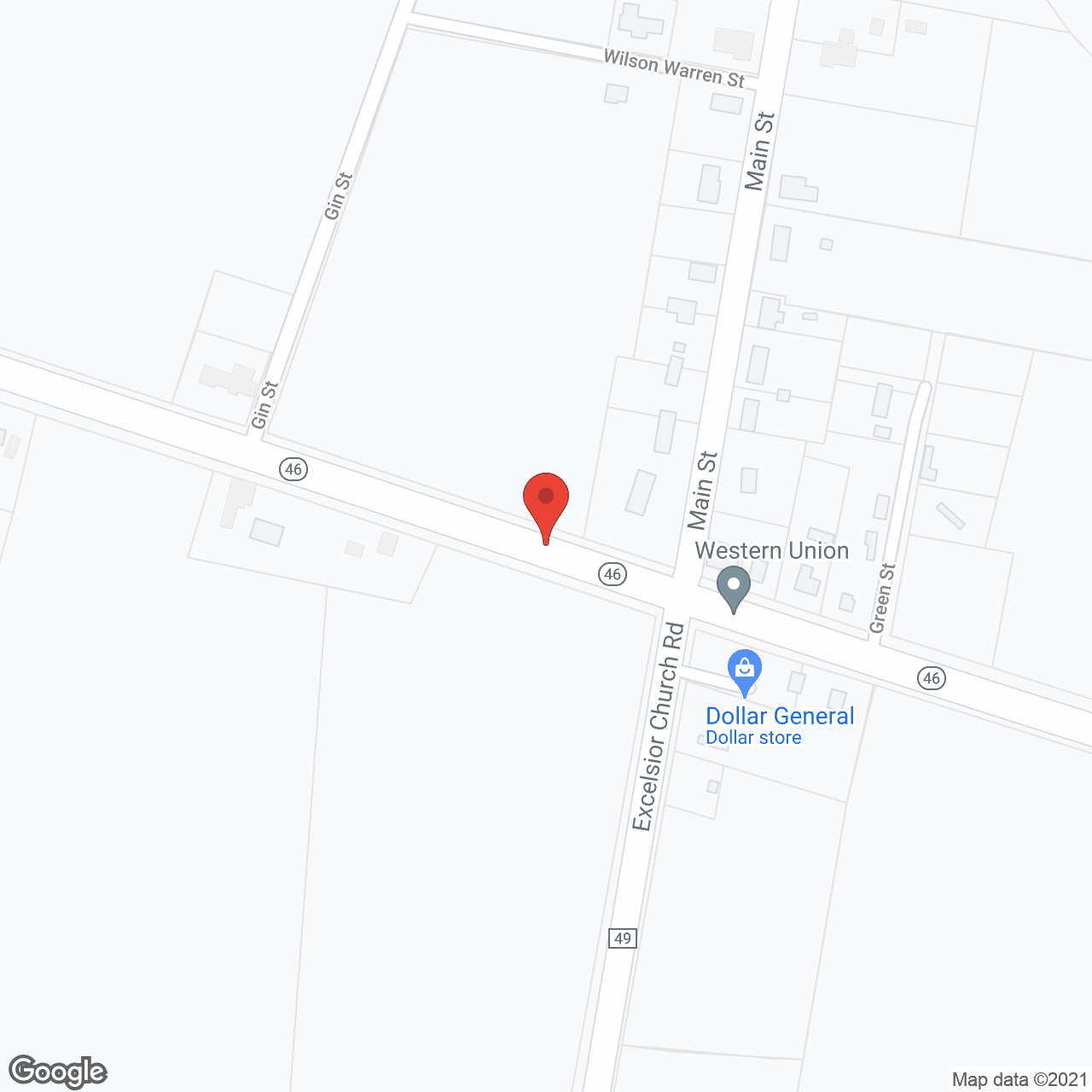 Map of the neighborhood around Pulaski Nursing Home