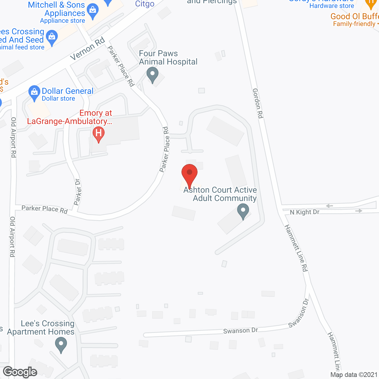 Map of the neighborhood around Leisure Living of LaGrange