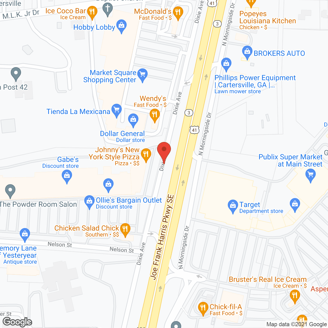 Map of the neighborhood around Townsend Park Health and Rehabilitation