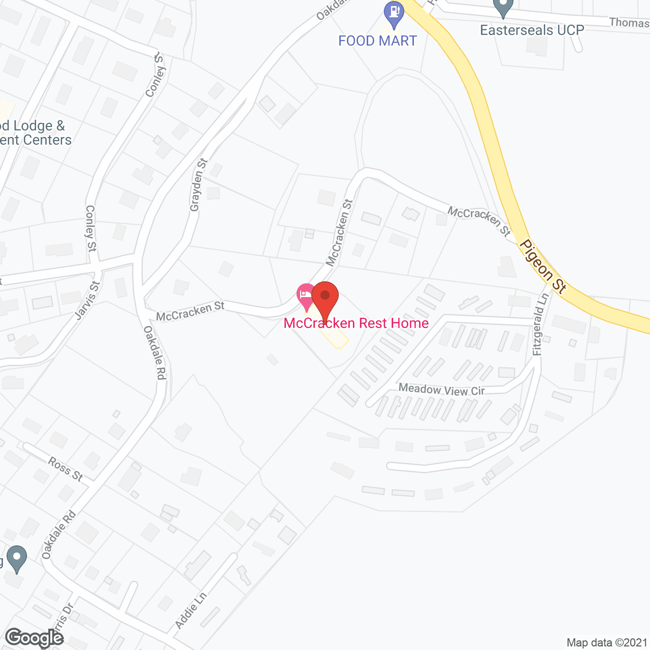 Map of the neighborhood around McCracken Rest Home