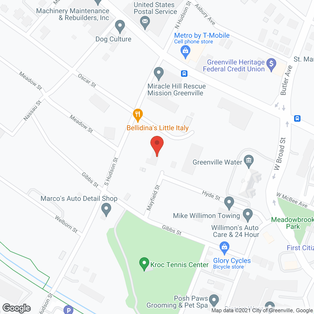 Map of the neighborhood around Sherman Residential Care