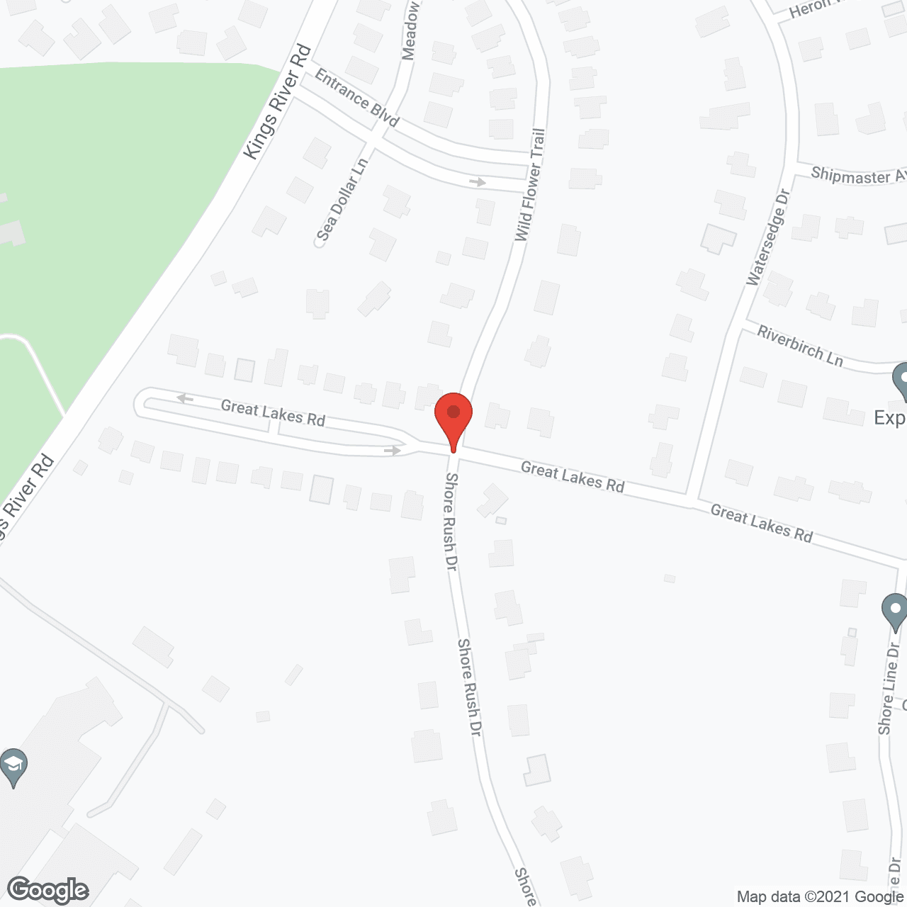 Map of the neighborhood around Lakes at Litchfield