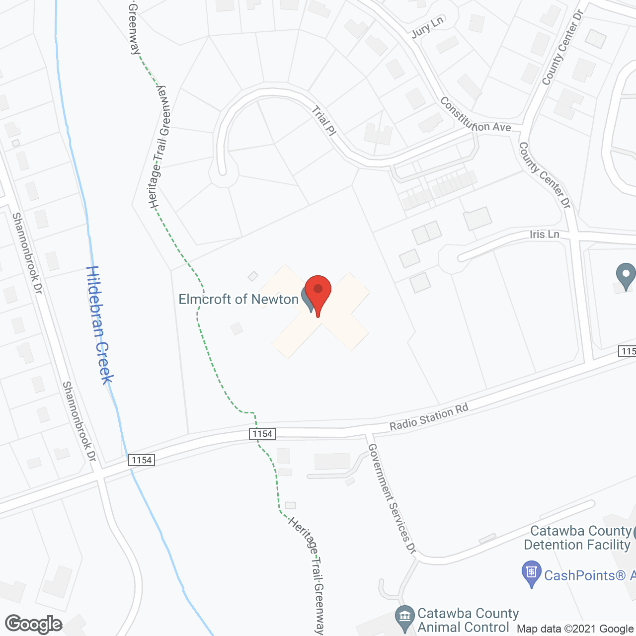 Map of the neighborhood around TerraBella Newton