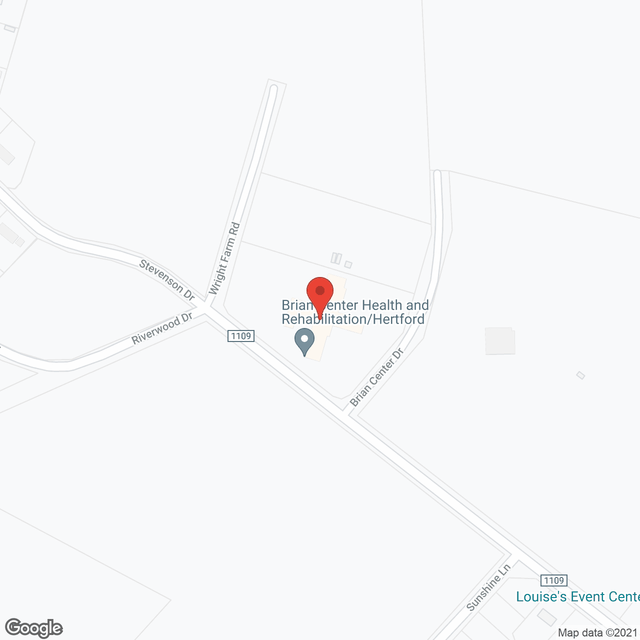 Map of the neighborhood around Brian Center Nursing Care