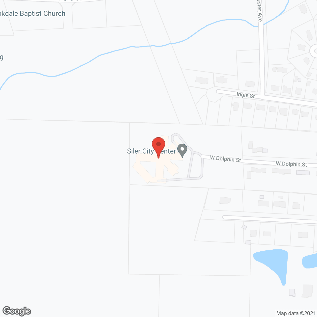Map of the neighborhood around Siler City Care and Rehabilitation Center
