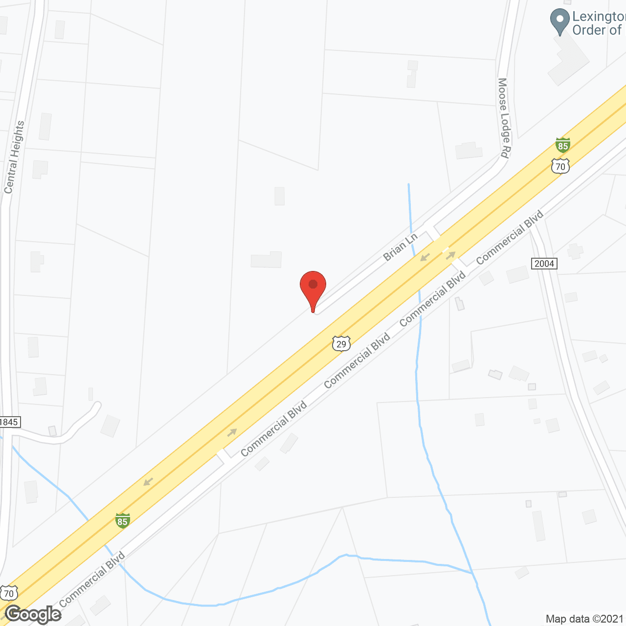 Map of the neighborhood around Brian Center Nursing Care
