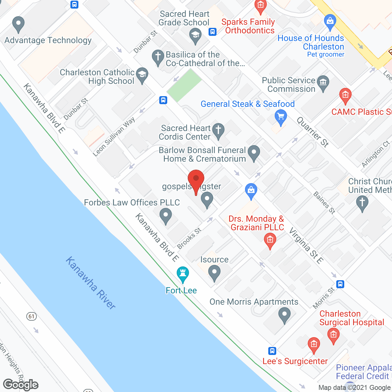 Map of the neighborhood around Brooks Manor Wv Homes