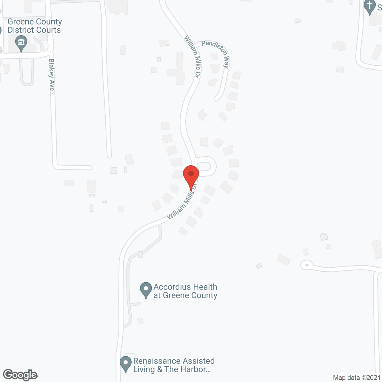 Map of the neighborhood around The Harbor at Renaissance