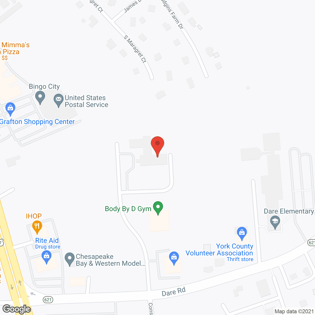 Map of the neighborhood around Regency Health Care Ctr