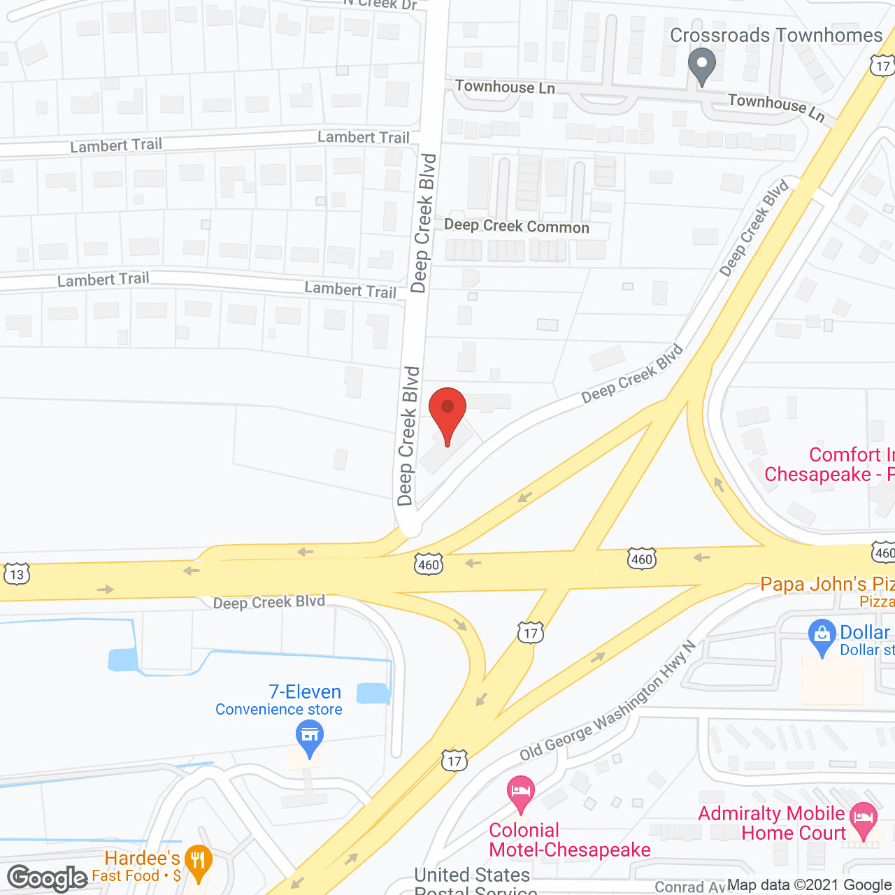 Map of the neighborhood around Deep Creek Manor, Inc.