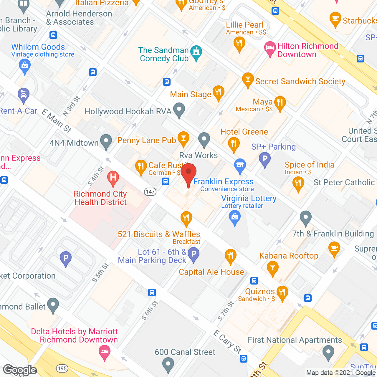Map of the neighborhood around Hand N Heart LLC