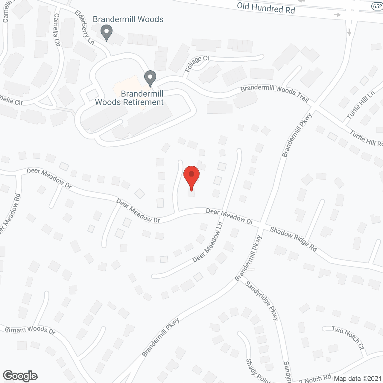 Map of the neighborhood around Grafton Group Home