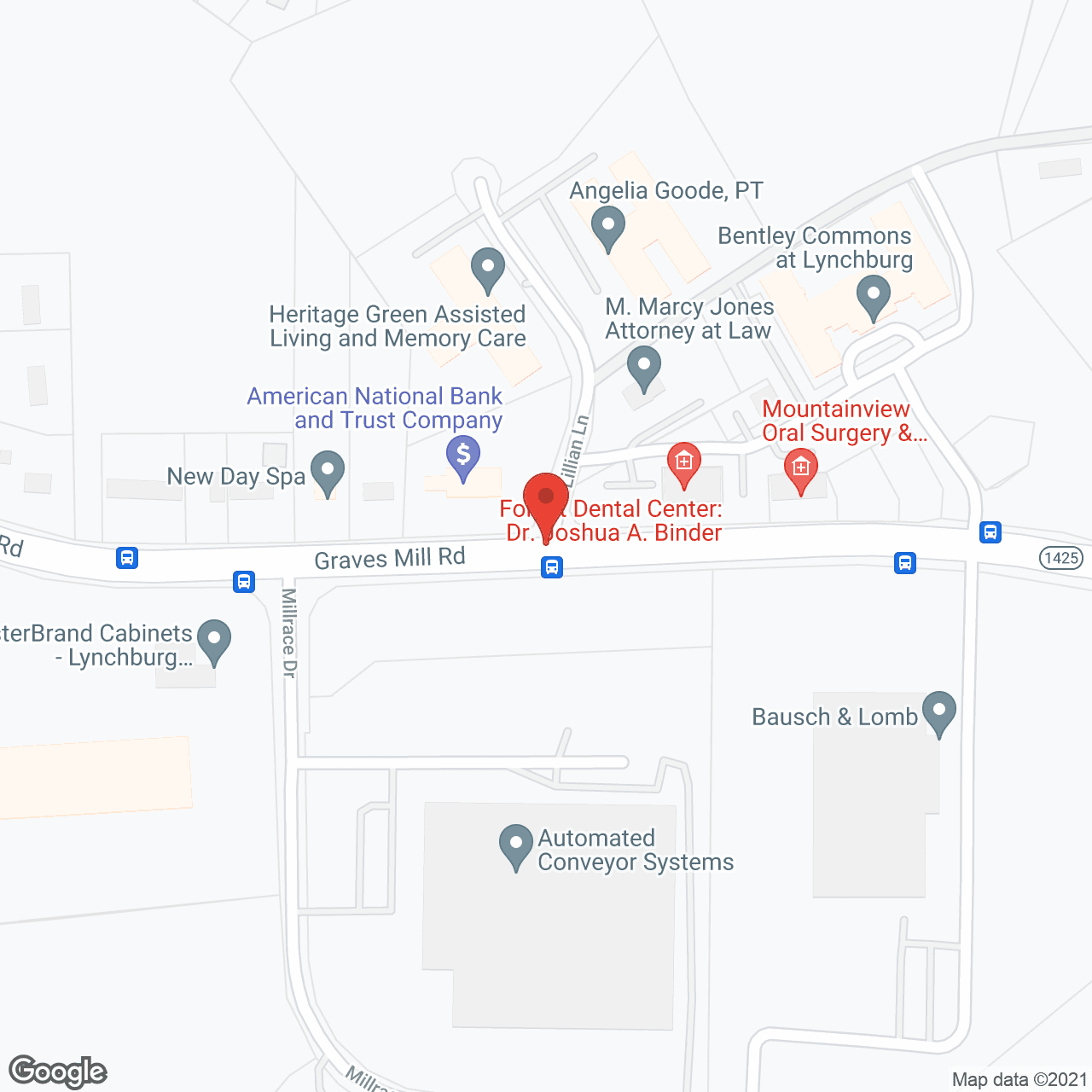 Map of the neighborhood around Heritage Green and Daybreak