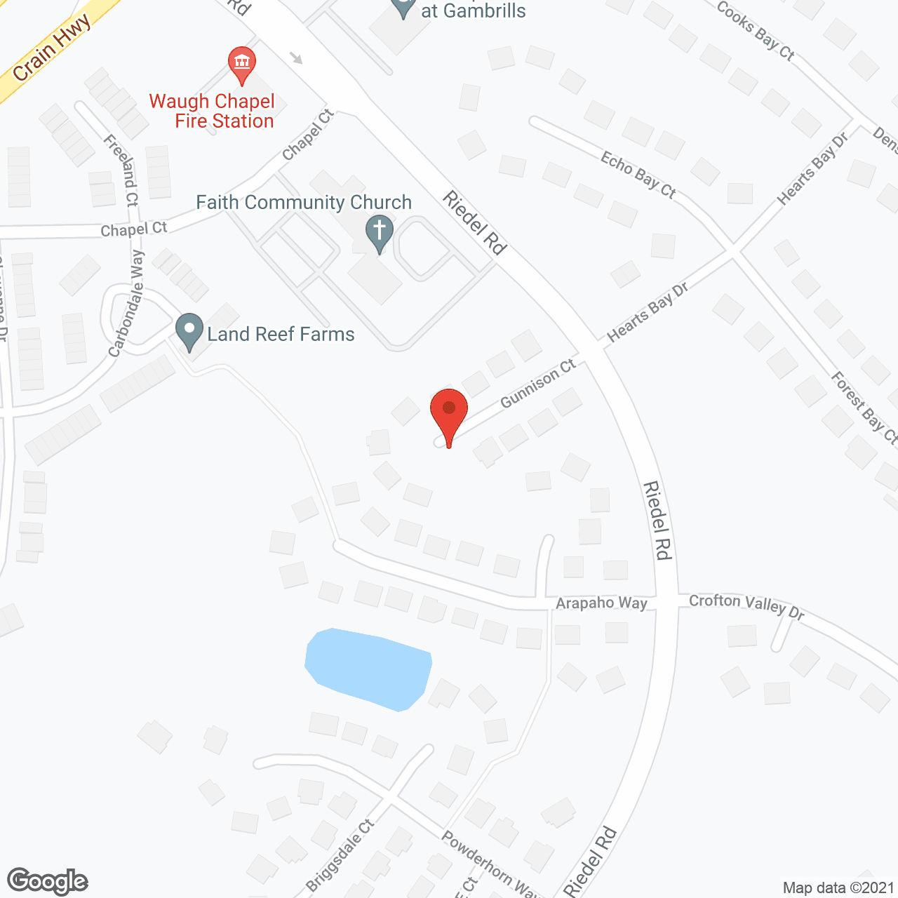 Map of the neighborhood around Regency Park Assisted Living Facility