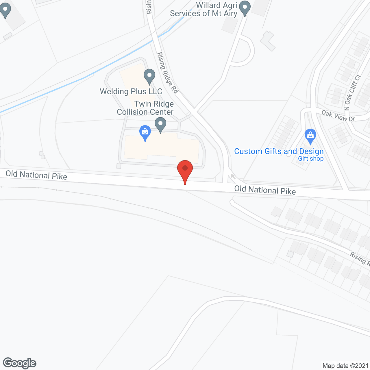 Map of the neighborhood around Pleasant View Nursing Home