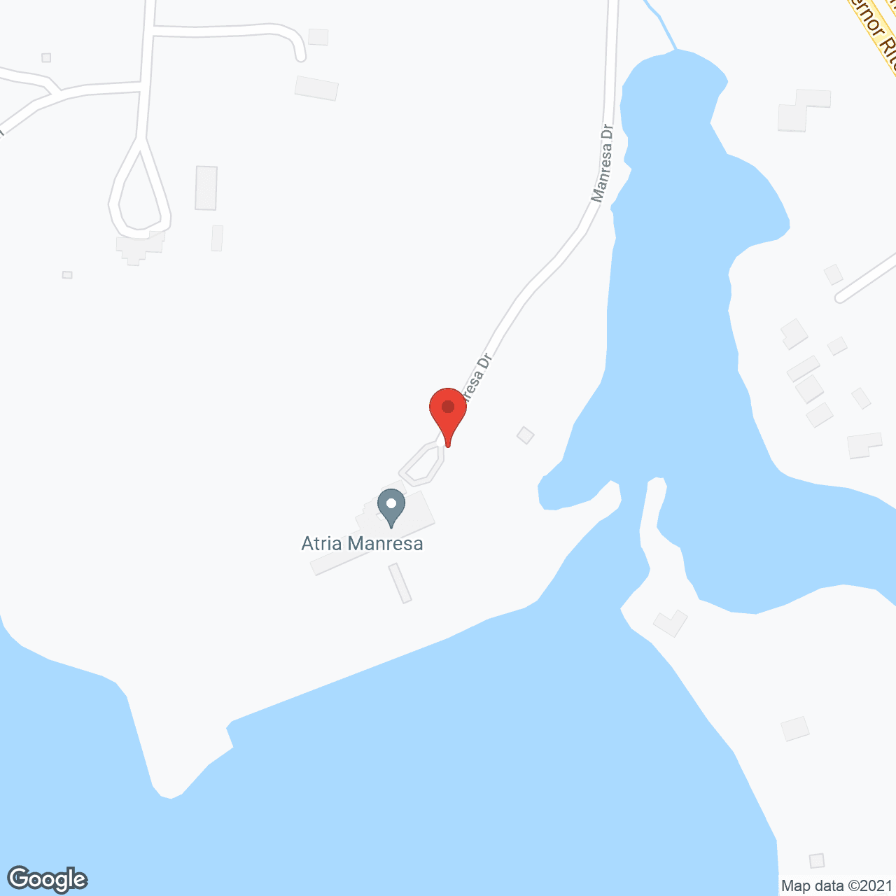 Map of the neighborhood around Celebration Villa of Manresa